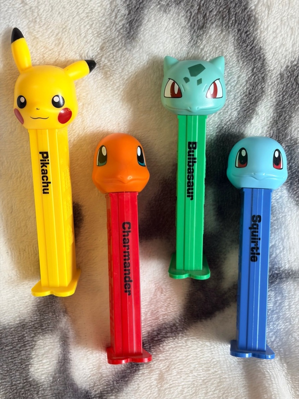 2019 Pokémon PEZ Candy Dispenser’s of Pikachu/Charmander/Bulbasaur/Squirtle- EUC